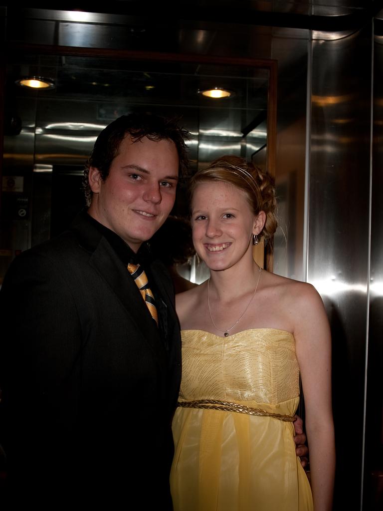 Cory Heywood and Cloe Pelizzo at the 2009 Taminmin College formal at the Crown Hotel. Picture: NT NEWS