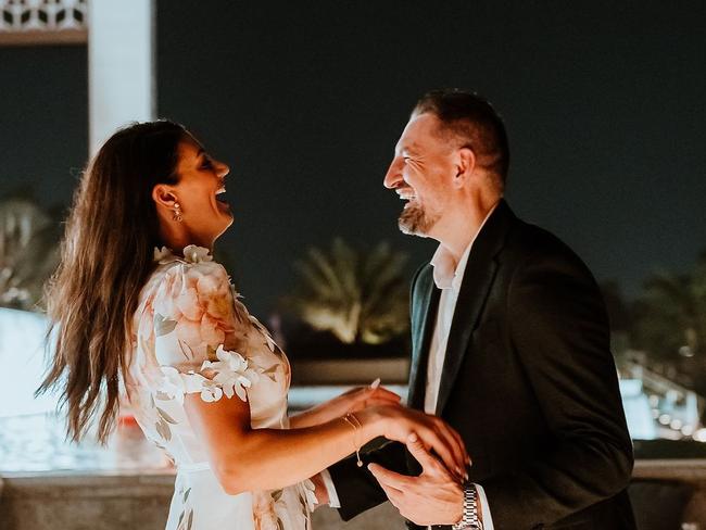 Lassey proposed to Rice at Atlantis The Royal in Dubai. Picture: Instagram