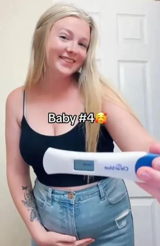 She's now preparing to welcome her fourth child at 21. Picture: Instagram/The Sun