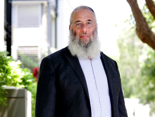 High-profile religious leader Rabbi Mendel Kastel, CEO of Sydney's Jewish House, has launched an online anti-Semitism platform, which allows the community to log and track cases of anti-Semitism, and the organisation to expedite support and help. Jane Dempster/The Australian.