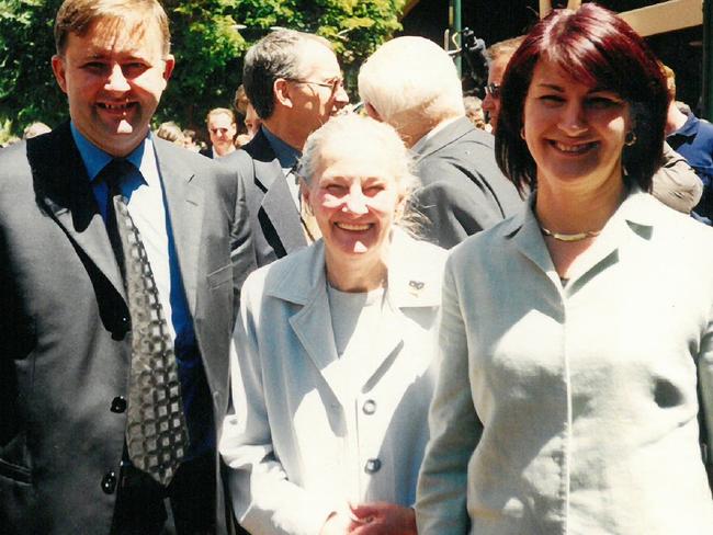 The former Deputy Prime Minister with the two most important women in his life, mother Maryanne and wife Carmel Tebbutt, the first woman to hold the position of Deputy Premier of NSW.