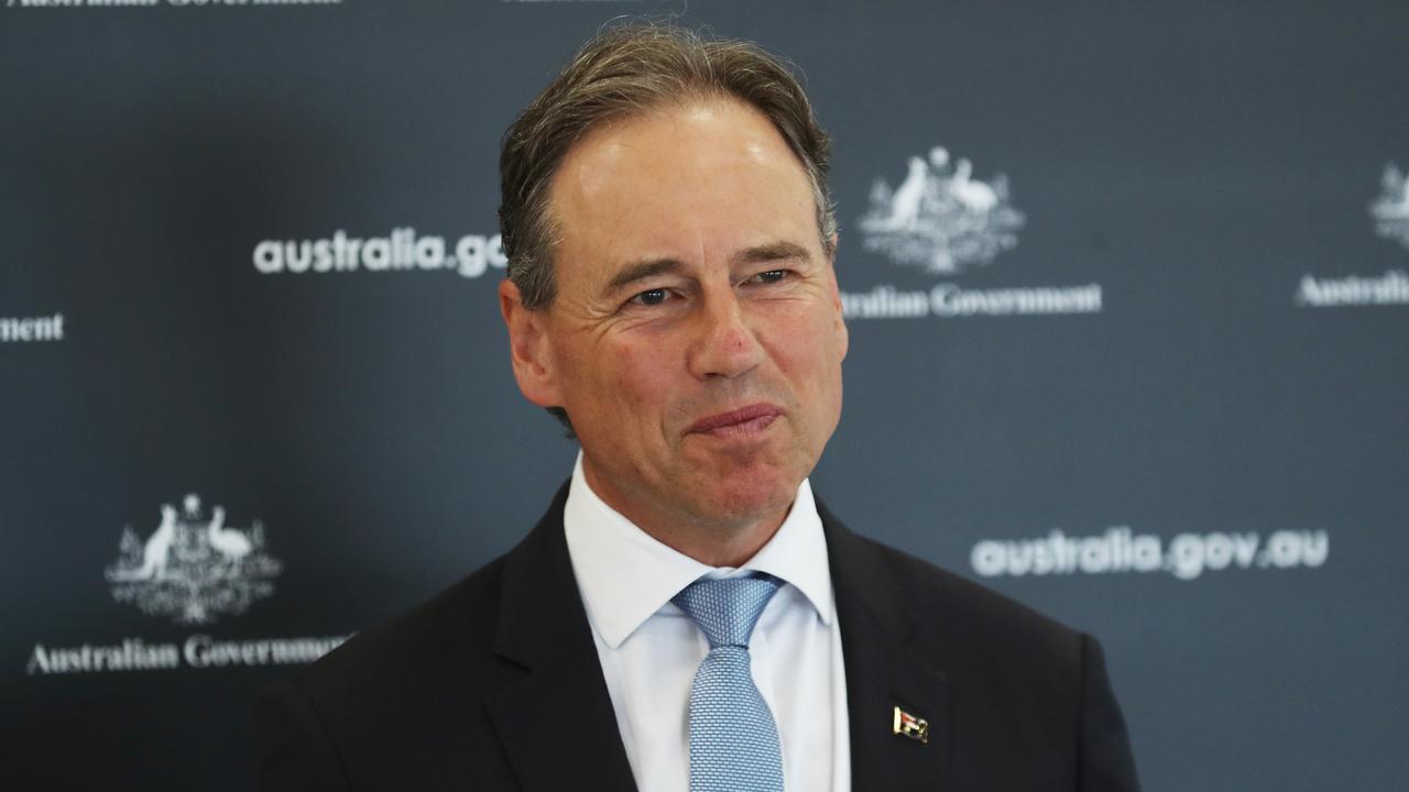 Federal Health Minister Greg Hunt announced the Novavax approval this week. Picture: NCA NewsWire/David Crosling