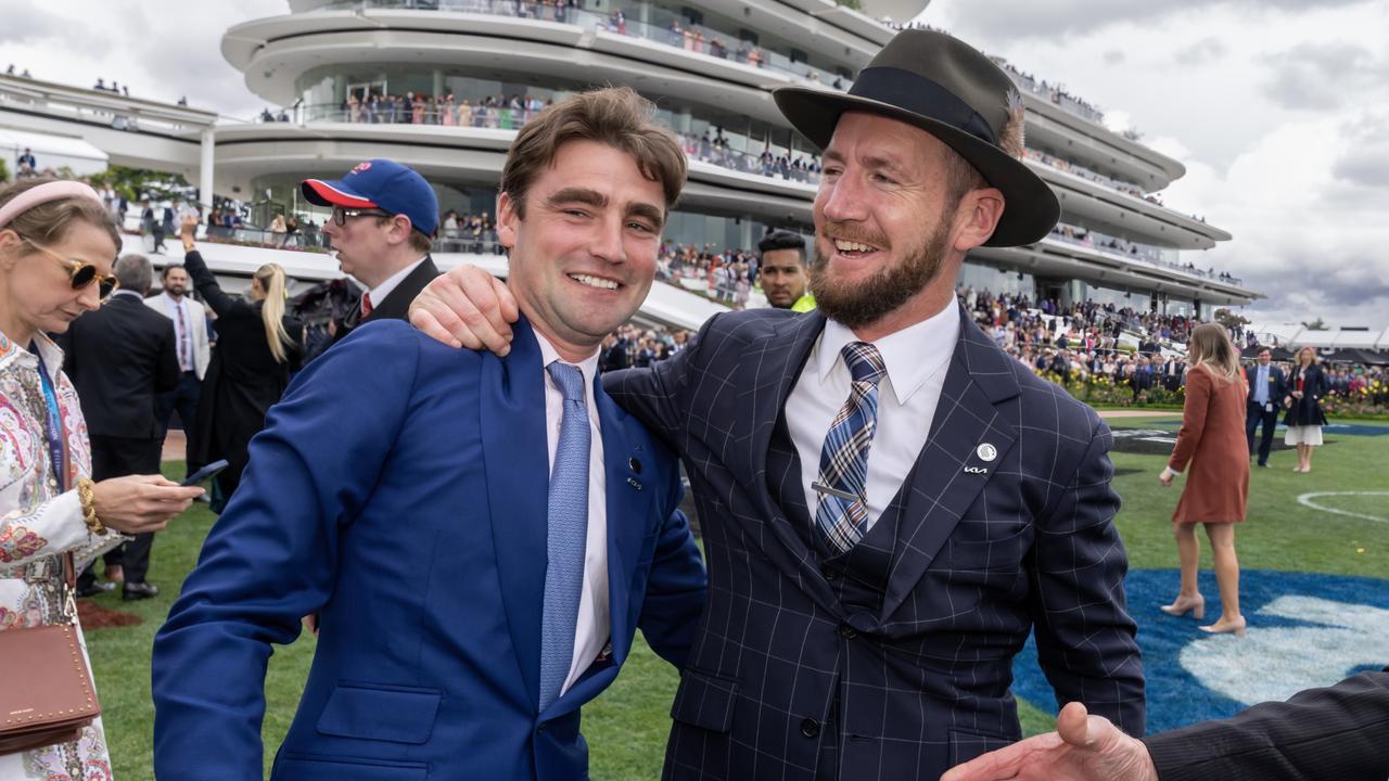 David Eustace and Ciaron Maher are chasing more success at the Sunshine Coast this Saturday. Picture: Racing Photos via Getty Images