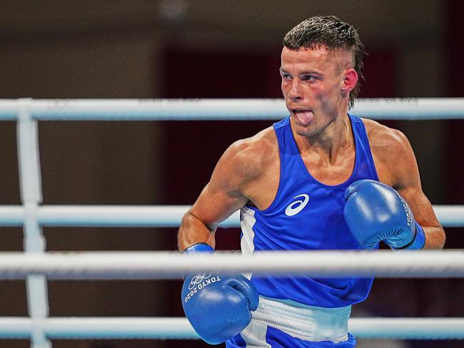 Harry Garside will tale a closer step to Olympic gold in his semi-final round. Picture: Ulrik Pedersen/NurPhoto via Getty Images