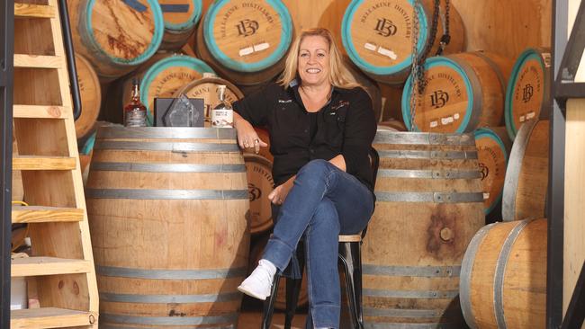 Lorelle Warren is the co-owner and co-founder of Bellarine Distillery and The Whiskery. Picture: Alison Wynd