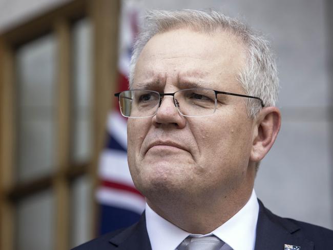 Scott Morrison said national cabinet had ‘evolved’ and was not a consensus forum amid COVID-19. Picture: NCA NewsWire/Gary Ramage