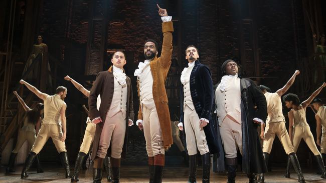 The international cast of Hamilton.