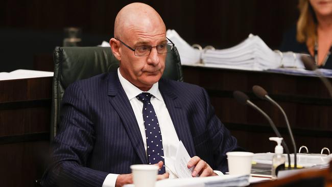 Premier Peter Gutwein in state parliament. Picture: Zak Simmonds