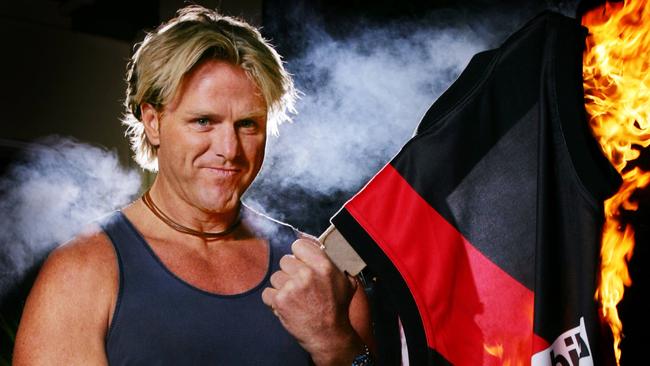 Hawthorn legend Dermott Brereton had a famous rivalry with Essendon in the eighties.