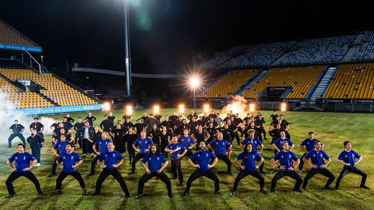 100-strong COVID-19 haka, to support the NZ Warriors.