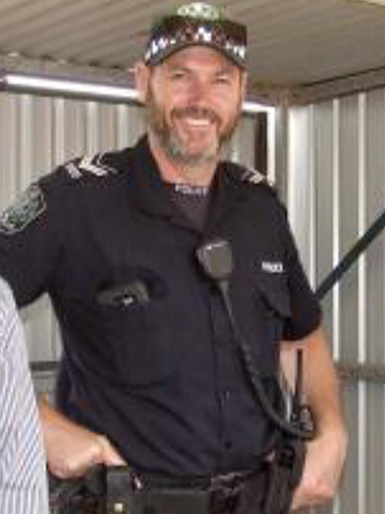 Brevet Sergeant Mark Woods was struck by a car in an alleged hit-and-run in the state’s mid north. Picture: Supplied