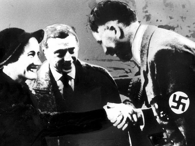 Not so sexy ... Edward and Wallis meet Hitler.