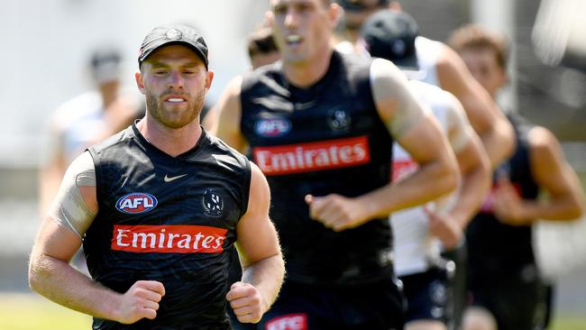 Collingwood face Essendon in a Friday night blockbuster. (Photo by Josh Chadwick/Getty Images)