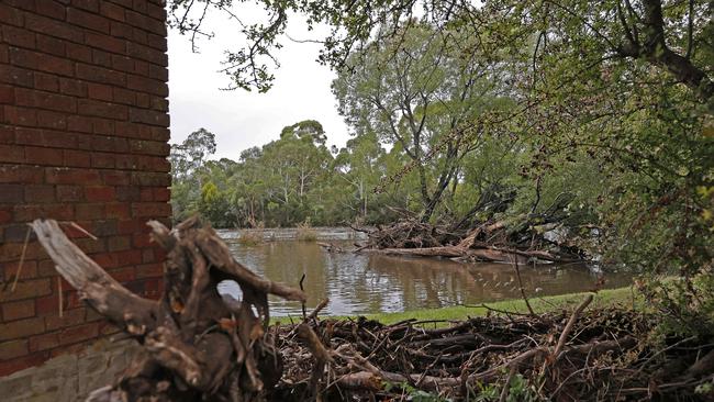 The ECHO Festival site after Last Thursday’s flooding event at Cranbrook on Tasmania’s east coast. Picture: Zak Simmonds