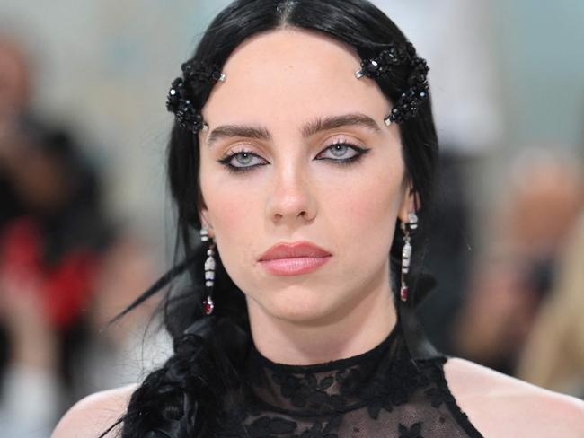 Billie Eilish at the 2023 Met Gala solo. Picture: ANGELA WEISS / AFP