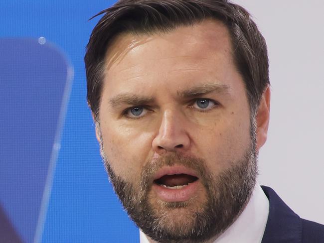 MUNICH, GERMANY - FEBRUARY 14:  US vice president JD Vance speaks during the 61st Munich Security Conference on February 14, 2025 in Munich, Germany. International defence and security leaders from around the world are gathering for the February 14-16 conference. (Photo by Johannes Simon/Getty Images)