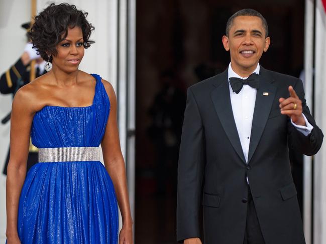 Barack Obama and Michelle Obama at the White House in 2010. Picture: AFP