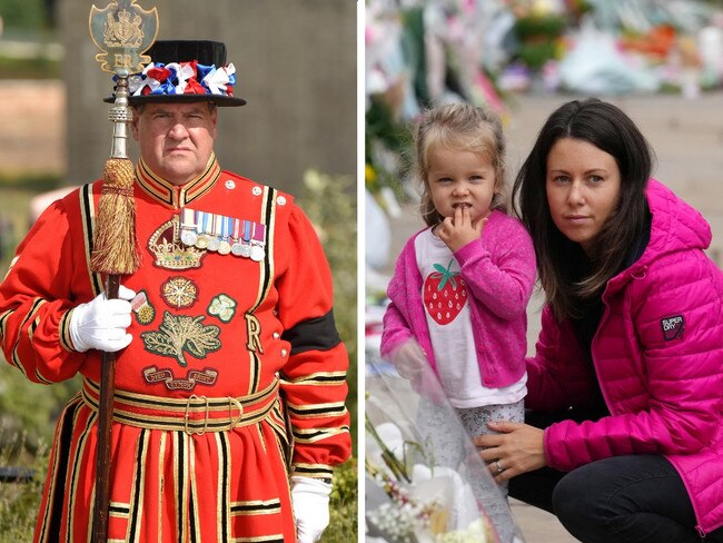 People in London react to the death of Queen Elizabeth II. Picture: Getty Images