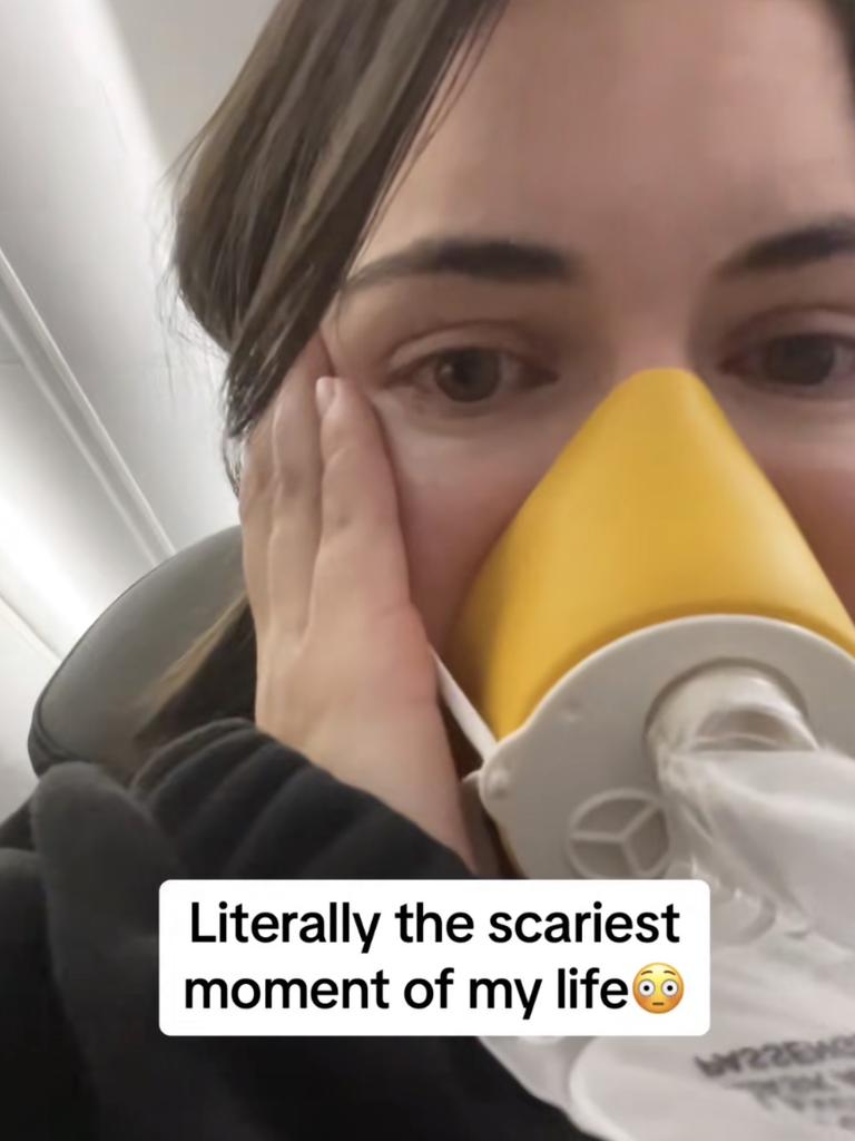 Passengers’ videos of the ordeal have gone viral on social media. Picture: TikTok / @imsocorny