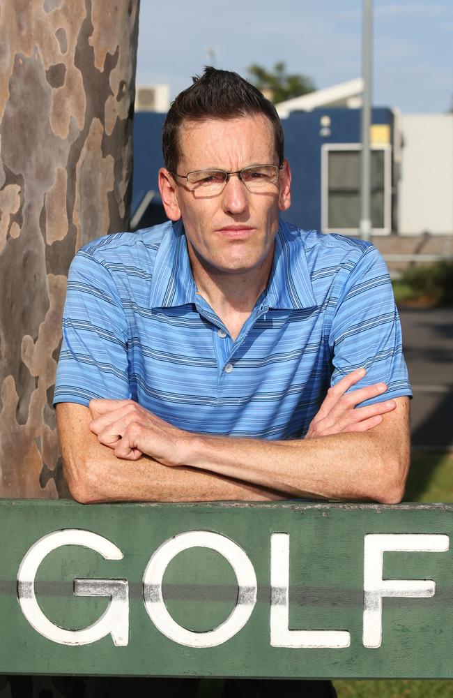 Troy Freeman is heading a campaign to retain the par three Balyang golf course. Picture: Alan Barber.