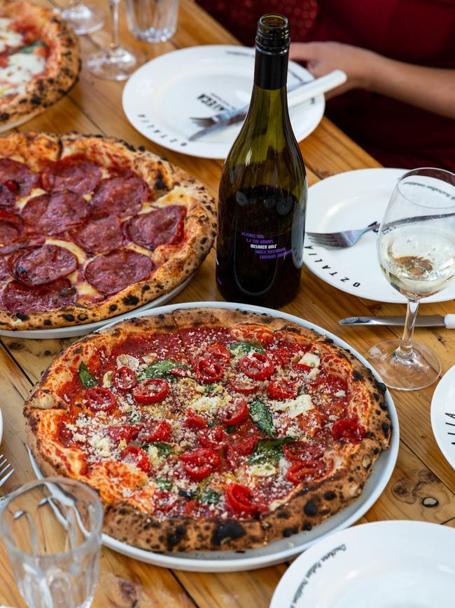 Pizzateca’s pizza offerings. Picture: Josie Withers/Tourism SA Escape