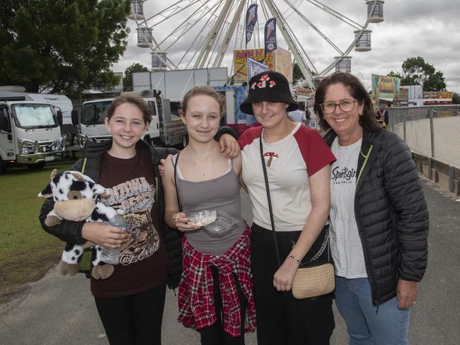 Ruby Szumowski, Eleanor Saleta, Keira Szumowski, Tammy Szumowski Mildura Show 2024. Picture: Noel Fisher