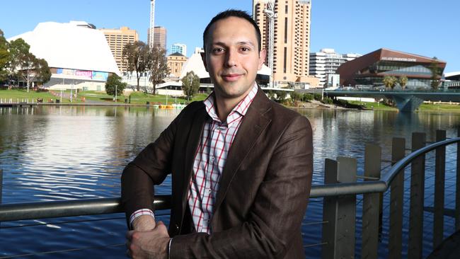 Adelaide city councillor Arman Abrahimzadeh has lodged a code of conduct against fellow councillor Anne Moran. Picture: Tait Schmaal