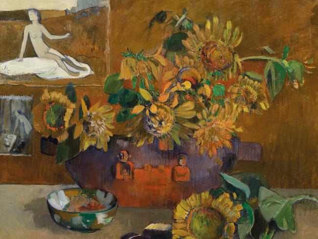 Still life with Hope (Nature morte a l’Espérance) 1901 oil on canvas 65 × 77 cm Private collection, Milan *Only to be used for editorial in relation to National Gallery of Australia exhibition Gauguin's World