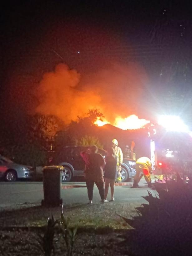 The family of six escaped the fire but have lost all their belongings. Picture: Supplied