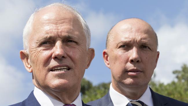 Australian Prime Minister Malcolm Turnbull has the support of Peter Dutton (right), the Queensland MP said on Saturday.