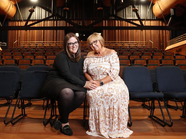 Tamar Krebs, founder of Group Homes Australia (left), and Nell Hawe, who has younger-onset dementia. Picture: John Feder