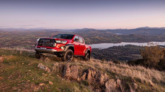 The outgoing Toyota HiLux GR Sport.