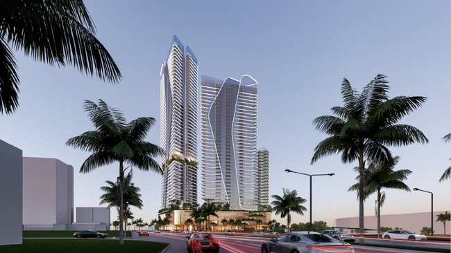 Images of Ankio Group's new Broadbeach tower.