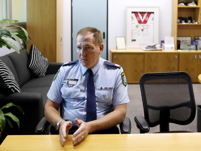 NSW Police Commissioner Mick Fuller outlines his agenda during an interview with The Daily Telegraph. Photo by Brianne Makin