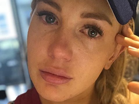 Ali Oetjen has revealed she was up all night crying