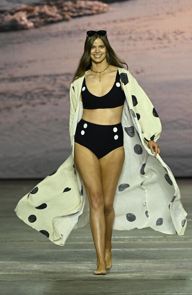 Australian supermodel Robyn Lawley, pictured during The Curve Edit show at Afterpay Australian Fashion Week. Picture: Getty Images