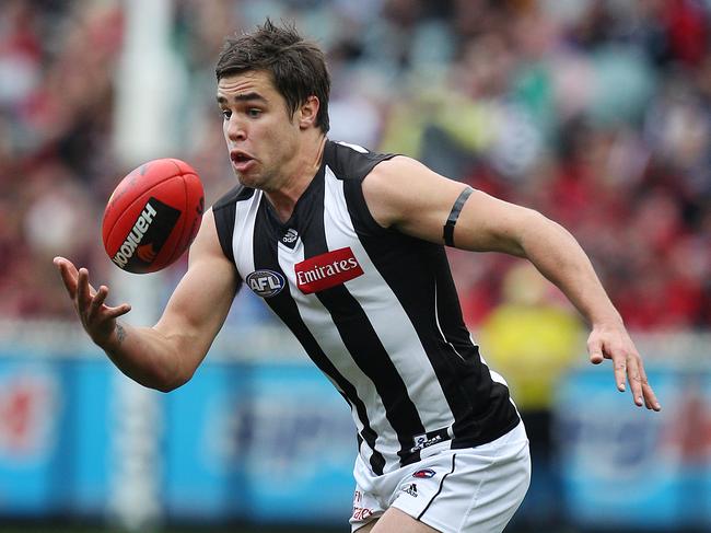 Simon Buckley playing for Collingwood against Melbourne in 2011. He will line-up with Ormond in VAFA Premier C this season.