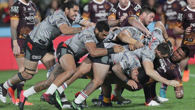 It was a big night for the Broncos teenager. Image: AAP Image/David Rowland