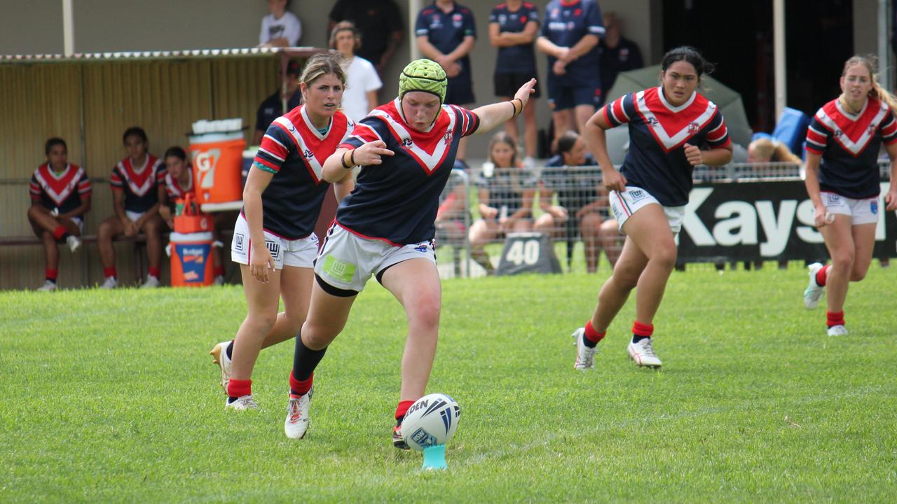 Tess McWilliams of the Sydney Roosters Tarsha Gale Cup side. Picture: Kevin Merrigan
