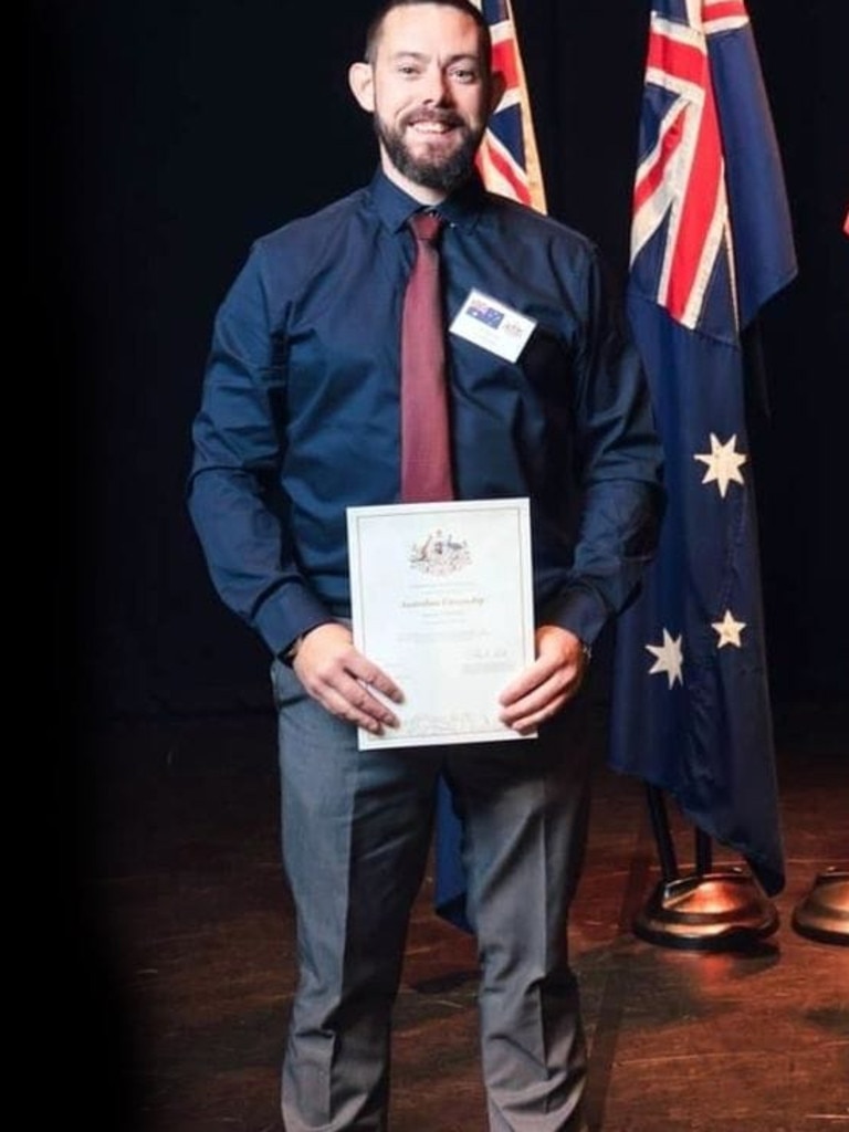 Damian had moved from his home town in Sligo, Ireland to Bathurst and became an Australian citizen. Picture: Facebook