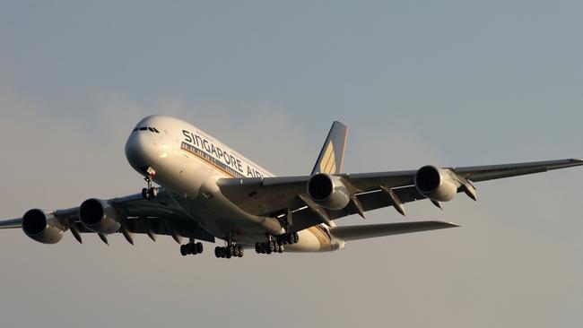 A Singapore Airlines A380.