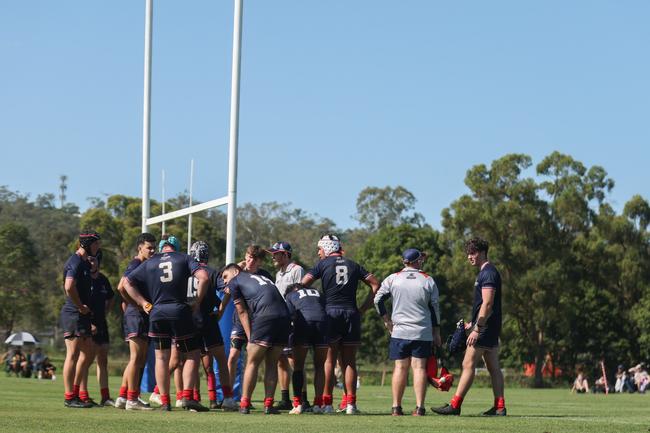 TAS First XV rugby action between St Columban's and Canterbury on Saturday, May 24, 2025. Picture Stephen Archer.