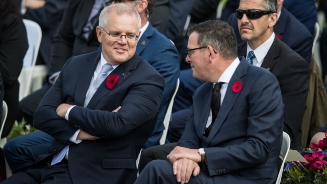 Mr Morrison is in town as part of a week-long publicity trip ahead of the Federal Election, with the date yet to be named. Pictuer: Darrian Traynor/Getty Images