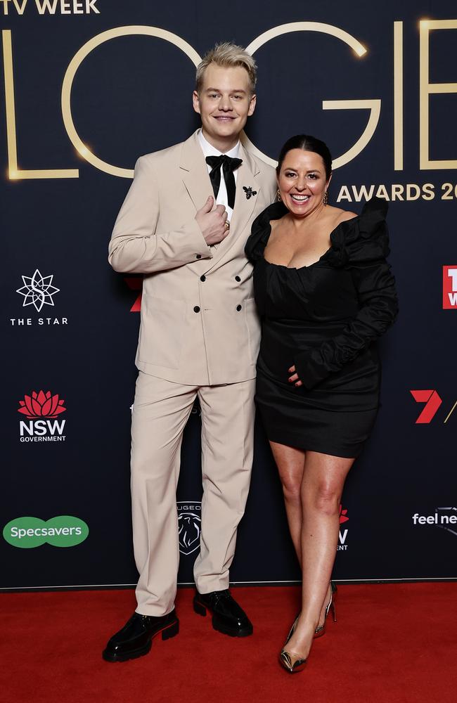 Joel Creasey and Myf Warhurst. Picture: Sam Tabone/Getty