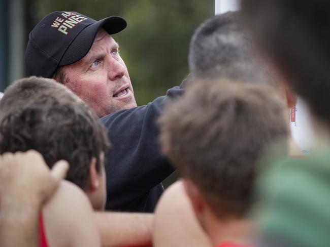 Pines coach Paddy Swayn.