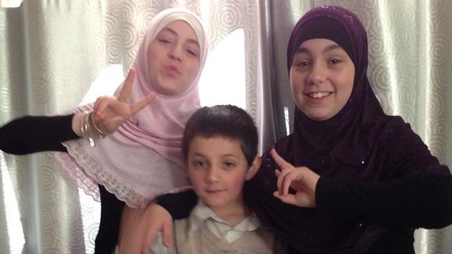 Zaynab and Hoda Sharrouf are asking to be returned home. Their brother Abdullah (centre) is believed to have died in Syria. Picture: Supplied