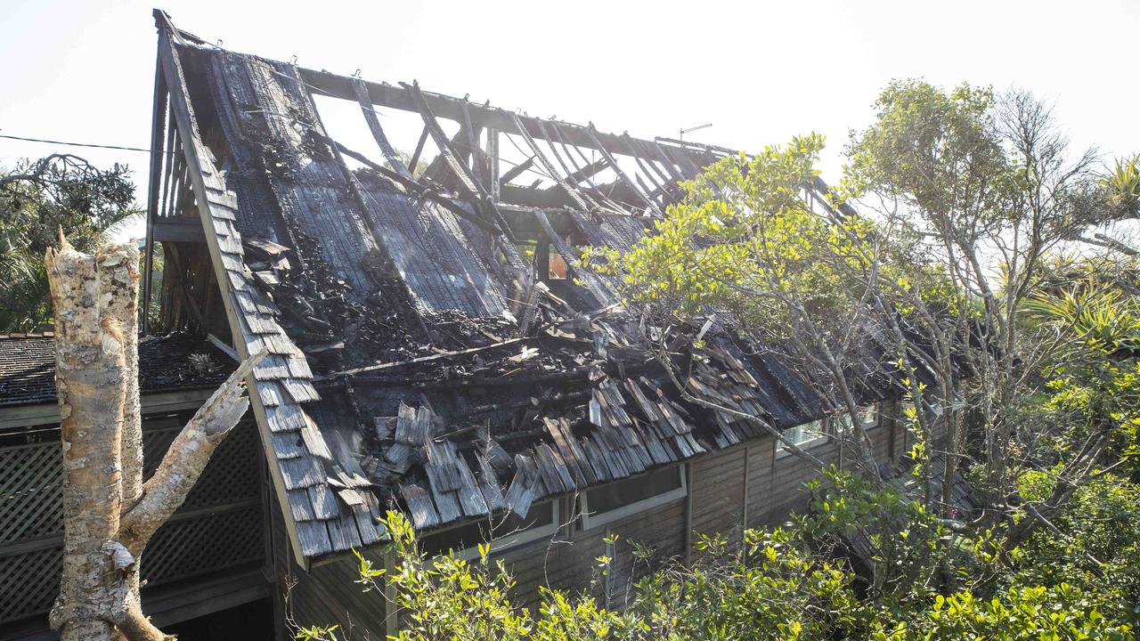 Another home was also damaged at Plover St, Peregian Beach. Picture: Lachie Millard