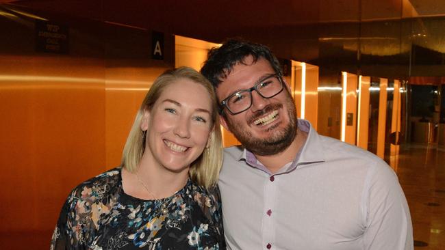 Nicole Grigg and Claudio Pizzolato celebrate NYE at Nineteen at The Star Gold Coast. Pic: (c) Regina King