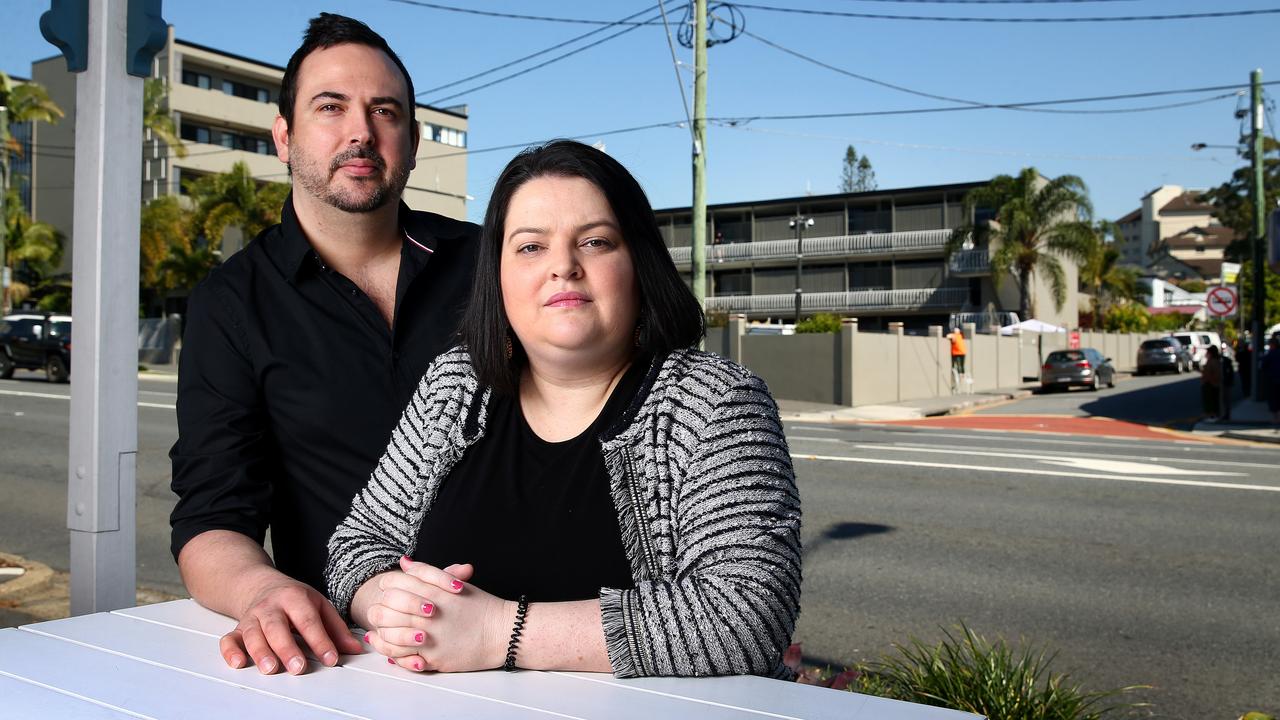 One Fish Two Fish restaurant owner Amelia Miletic, with husband Daniel, says finding staff is near impossible. Picture: Adam Head