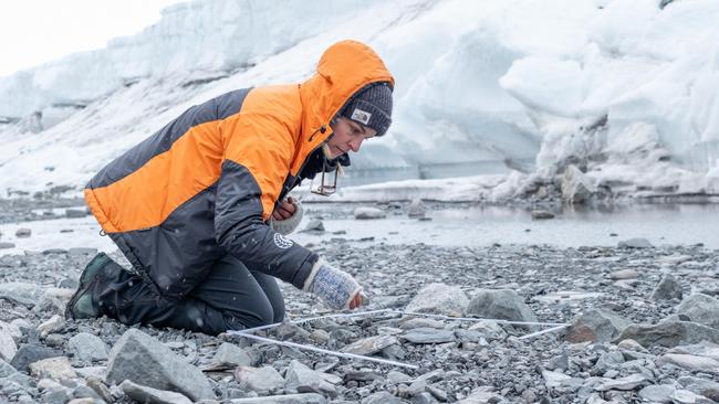 Monash University biologist Laura Phillips, who studied springtail bugs in Antarctica with the help of an Australian Research Council grant. Photo: Richard Jones/Monash University